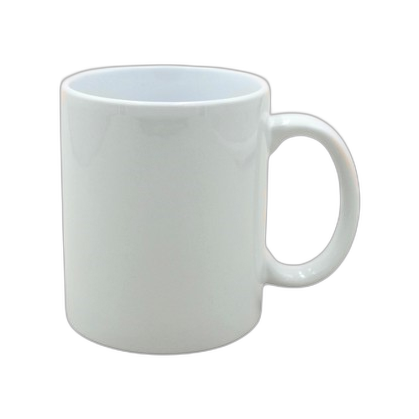 Taza en cerámica blanca, 11 oz